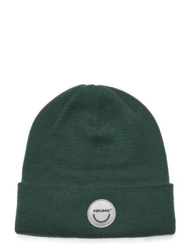 Play Wool Beanie Warm Reflec Sport Headwear Hats Beanie Green Viking