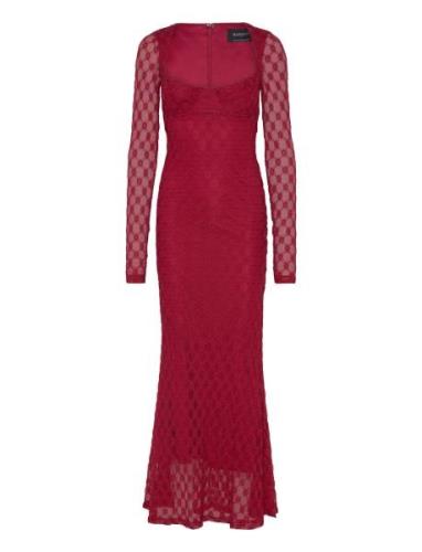 Avah Midi Dress Maxikjole Festkjole Red Bardot