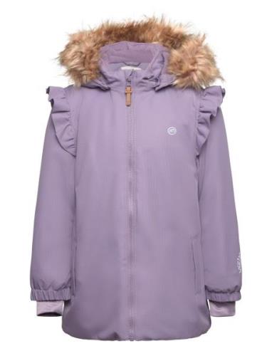 Snow Jacket Outerwear Jackets & Coats Winter Jackets Purple Minymo