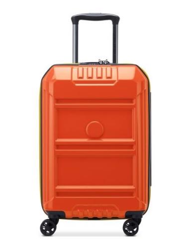 Rempart 55 Cm Exp. Cabin Trolley Case Bags Suitcases Orange DELSEY PAR...