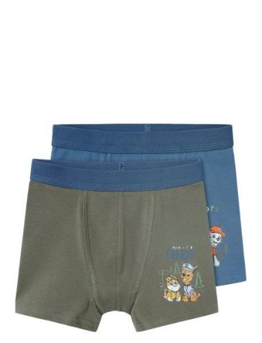 Nmmsandro Pawpatrol 2P Boxer Cplg Undertøj Khaki Green Name It