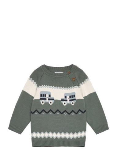 Hcpalle - Jumper Tops Knitwear Pullovers Green Hust & Claire