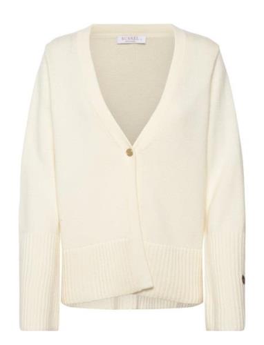 Reva Cardigan Tops Knitwear Cardigans Cream BUSNEL