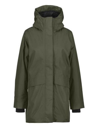 Cajsa Wns Parka 6 Outerwear Rainwear Rain Coats Khaki Green Didriksons