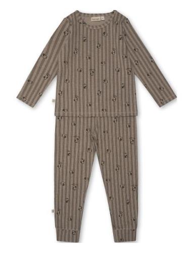 Melvin Homewear Set Pyjamassæt Brown That's Mine