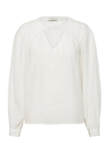 Kabarbara Blouse Tops Blouses Long-sleeved White Kaffe