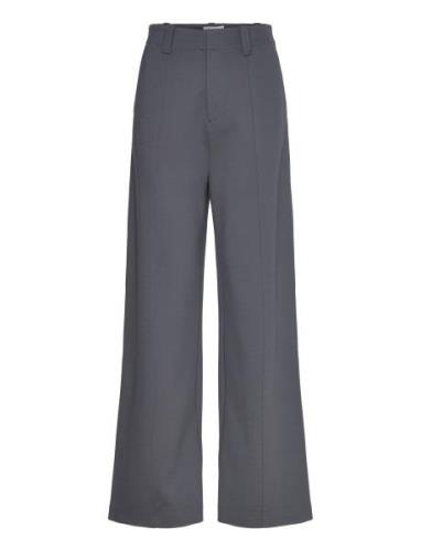 Loose Milano Pant Bottoms Trousers Wide Leg Grey Calvin Klein Jeans