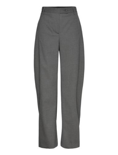 Curved Leg Pants Bottoms Trousers Wide Leg Grey REMAIN Birger Christen...