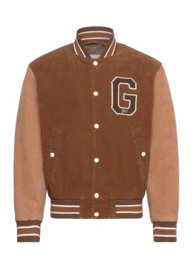 Cord Varsity Jacket Bomberjakke Jakke Brown GANT