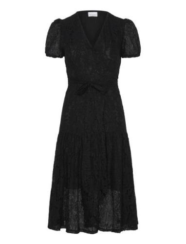 Briston Dress Knælang Kjole Black Noella