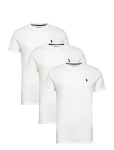 Uspa T-Shirt Arjun 3-Pack Tops T-Kortærmet Skjorte White U.S. Polo Ass...