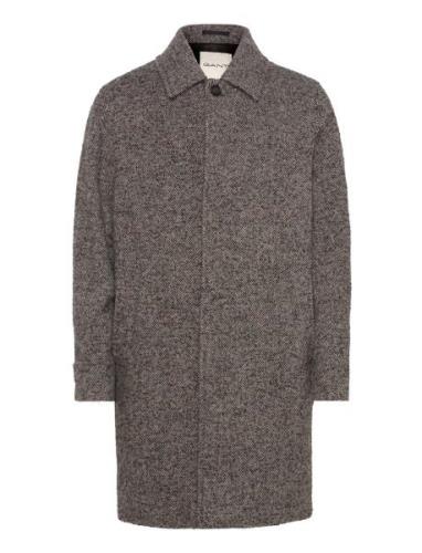 Wool Car Coat Uldfrakke Frakke Brown GANT