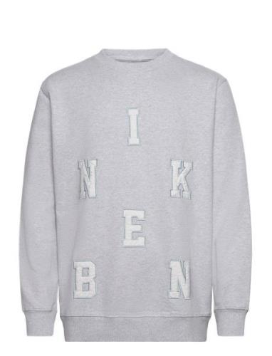 Nb Abc Crew Grey Melange Designers Sweatshirts & Hoodies Sweatshirts G...