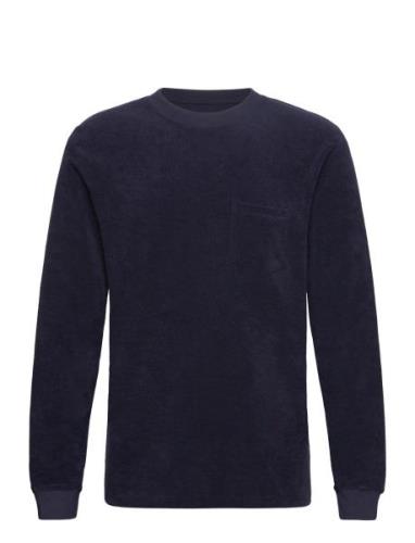 Terry Long Sleeve Tops T-Langærmet Skjorte Navy Bread & Boxers