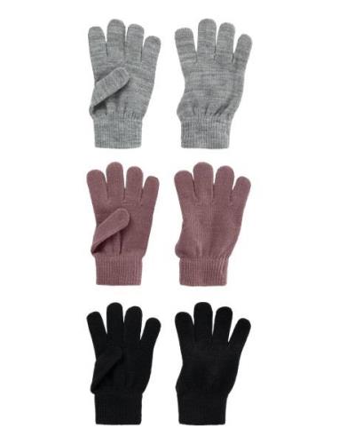 Nknmagic Gloves 3P Noos Accessories Gloves & Mittens Mittens Multi/pat...