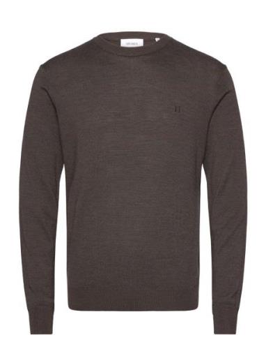 Greyson Merino Knit Tops Knitwear Round Necks Brown Les Deux