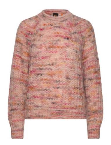 C_Fiambella Tops Knitwear Jumpers Pink BOSS