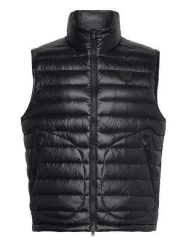 Glossed Down Vest Vest Black Polo Ralph Lauren