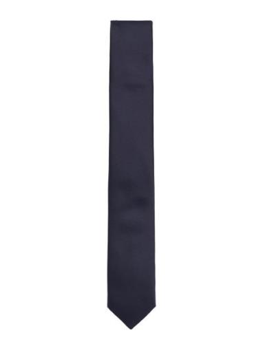 Polyester Tie 5 Cm Slips Navy Lindbergh Black