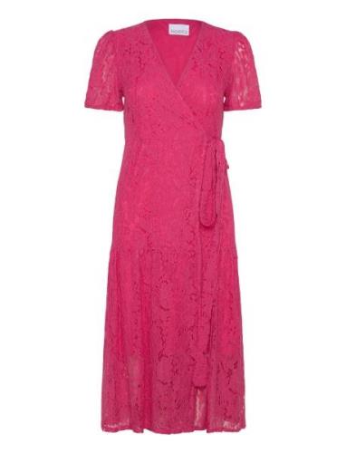 Briston Dress Knælang Kjole Pink Noella