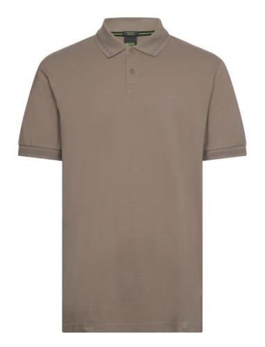 Pio 1 Sport Polos Short-sleeved Beige BOSS