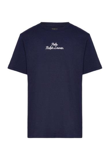 Logo Heavyweight Cotton Jersey Tee Tops T-Kortærmet Skjorte Navy Ralph...