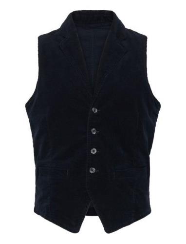 Corduroy Waistcoat Habitvest Navy Lindbergh