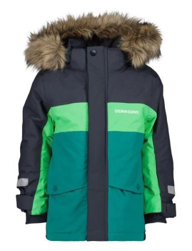 Bjrven Kids Parka 2 Parka Jakke Green Didriksons