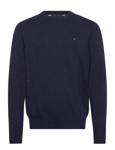 Pima Org Ctn Cashmere Crew Neck Tops Knitwear Round Necks Navy Tommy H...