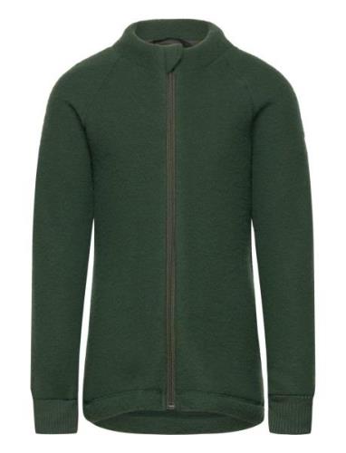 Wool Jacket Outerwear Fleece Outerwear Fleece Jackets Green Mikk-line