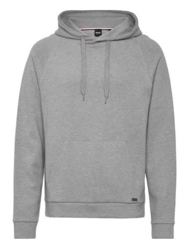 Fashion Sweatshirt H Tops Sweatshirts & Hoodies Hoodies Grey BOSS