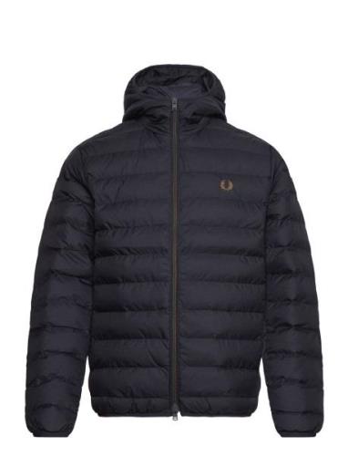 Hooded Insulated Jacket Foret Jakke Navy Fred Perry