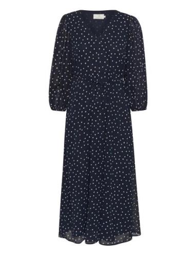 Kasally Dress Maxikjole Festkjole Navy Kaffe