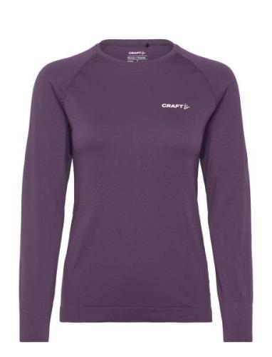 Core Dry Active Comfort Ls W Sport T-shirts & Tops Long-sleeved Purple...