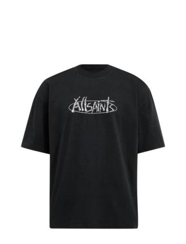 Sternum Ss Crew Tops T-Kortærmet Skjorte Black AllSaints