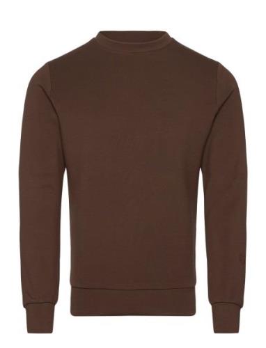 Mmgabel Crew Neck Sweat Tops Sweatshirts & Hoodies Sweatshirts Brown M...