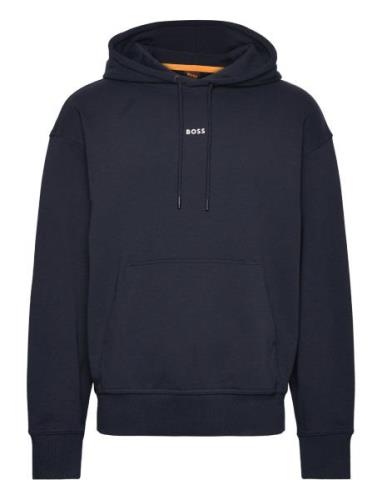 Wesmallhood Tops Sweatshirts & Hoodies Hoodies Navy BOSS