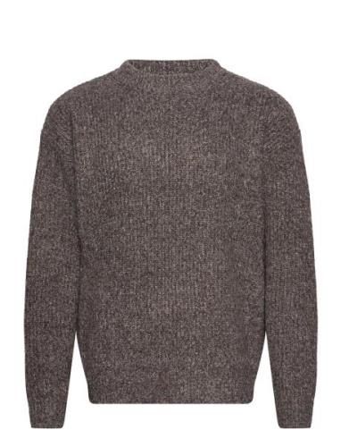 Wbtrooby Nister Knit Designers Knitwear Round Necks Brown Woodbird