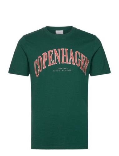 Copenhagen Heritage S/S Tee Tops T-Kortærmet Skjorte Green Lindbergh