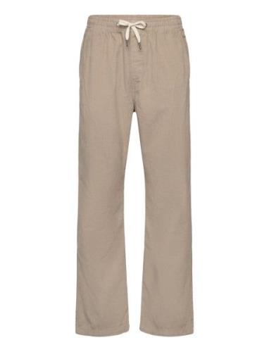 Cropped Corduroy Pants Bottoms Trousers Casual Beige Lindbergh