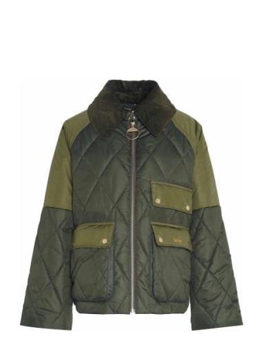 Barbour Milby Quilt Quiltet Jakke Khaki Green Barbour