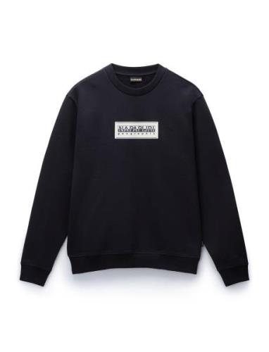 Box Logo Sweatshirt Tops Sweatshirts & Hoodies Sweatshirts Navy Napapi...