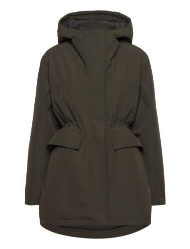 Leana Outerwear Parka Coats Khaki Green Brixtol Textiles