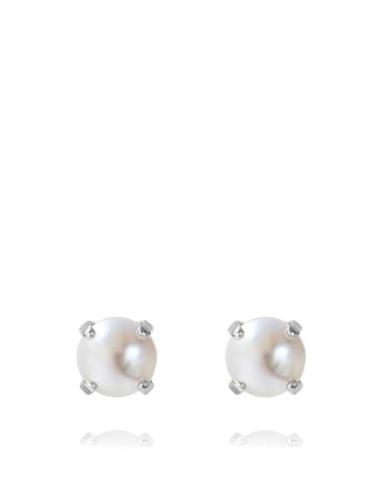 Classic Stud Earring Rhodium Accessories Jewellery Earrings Studs Silv...