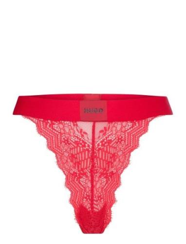 Brief Lace G-streng Undertøj Red HUGO