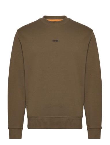 Wesmallcrew Tops Sweatshirts & Hoodies Sweatshirts Khaki Green BOSS