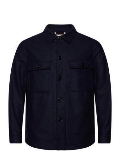 C-Carper-Os-244 Tops Overshirts Navy BOSS