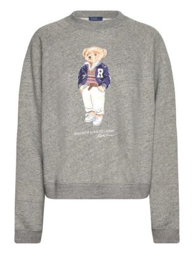 Polo Bear Over Fleece Crewneck Tops Sweatshirts & Hoodies Sweatshirts ...