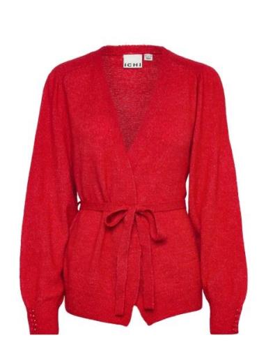 Ihkamara Ca12 Tops Knitwear Cardigans Red ICHI