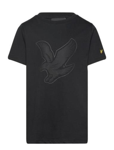 Graphic Eagle T-Shirt Tops T-Kortærmet Skjorte Black Lyle & Scott